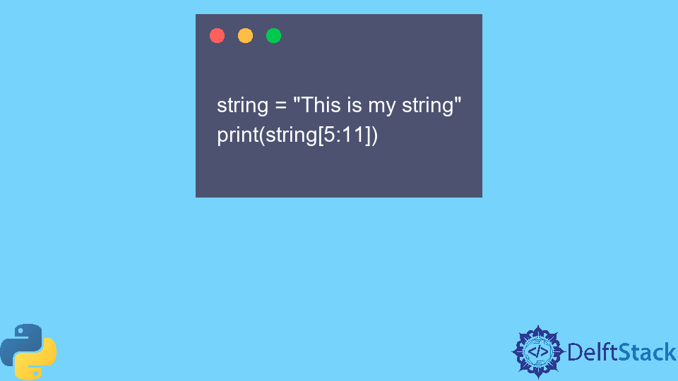 Get a Substring of a String in Python