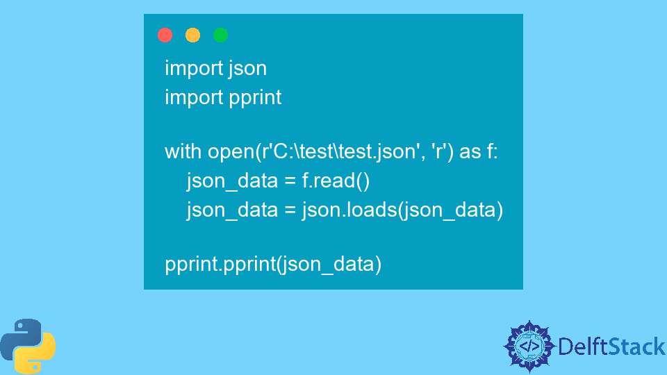 Как красиво распечатать JSON-файл на Python