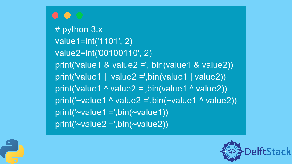 Binary Numbers Representation in Python