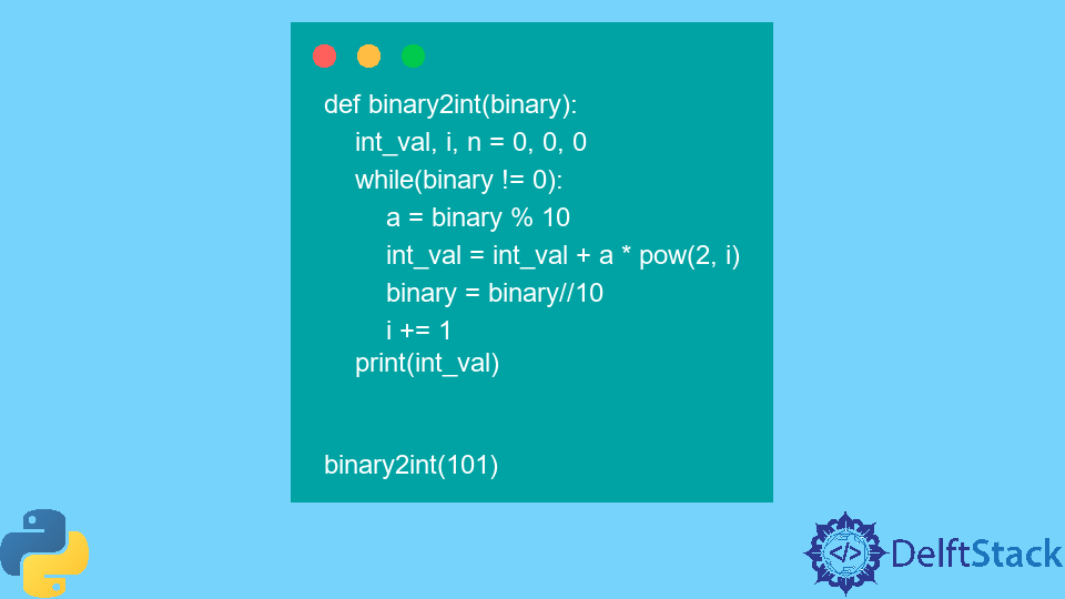 Convert Binary to Int in Python