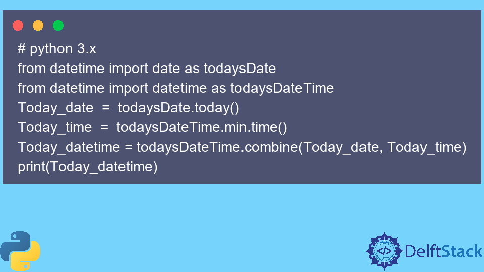 Convert Date to Datetime in Python