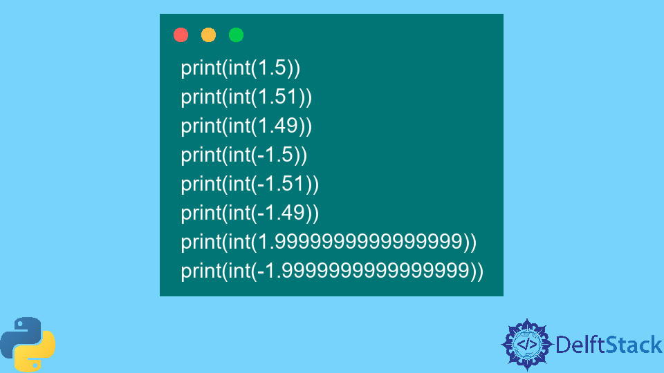 Convert Floating-Point Number to an Integer in Python