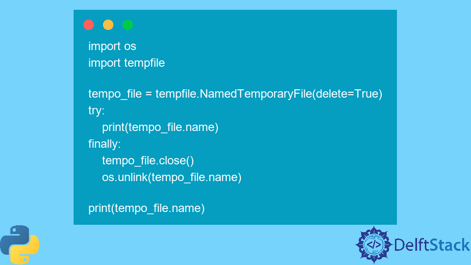 Create Temporary File in Python