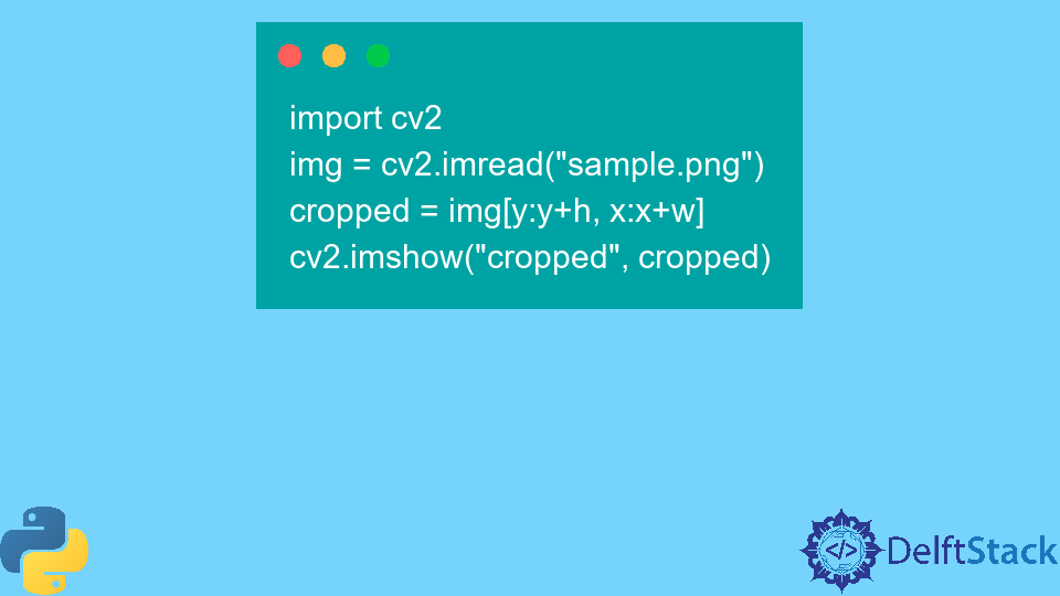 Crop Image Using OpenCV in Python