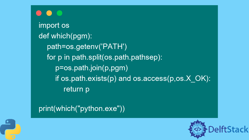 The which Command in Python