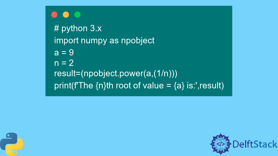 Find NTH Root of X Value in Python