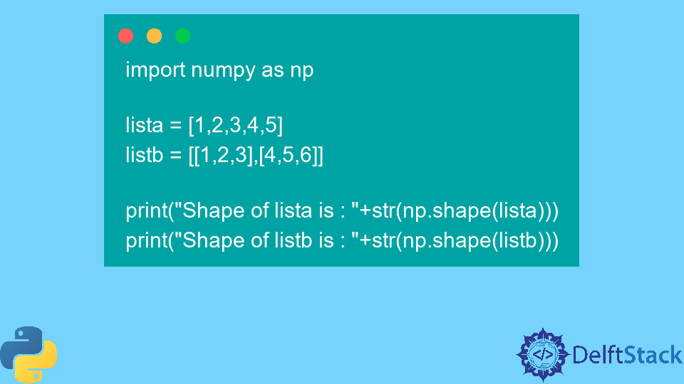Get List Shape in Python