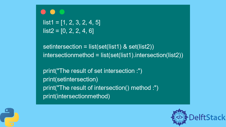 List Intersection in Python