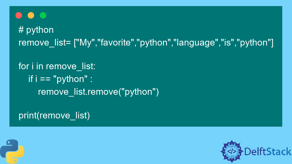 List Remove by Index in Python