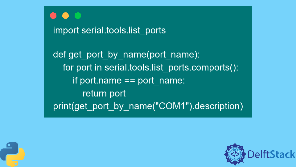 List Serial Ports Using Python
