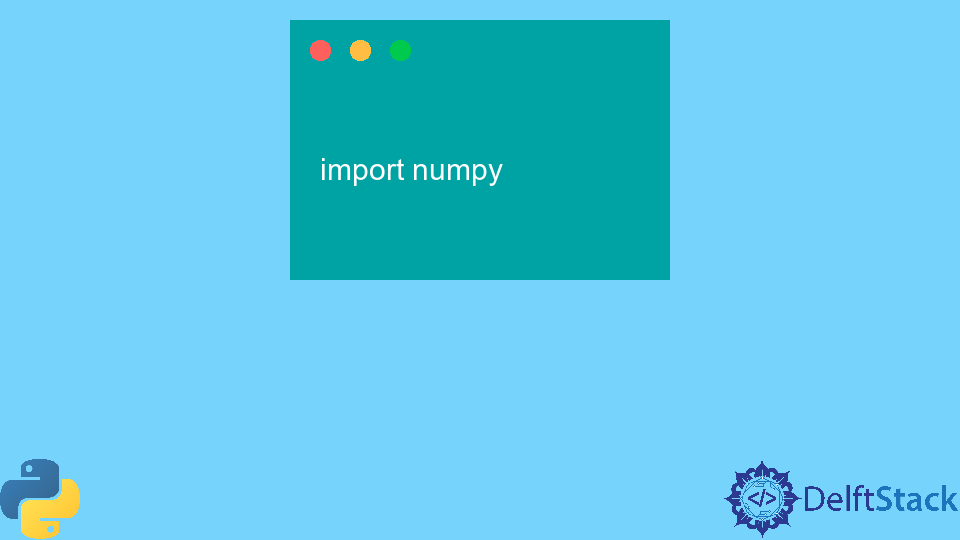 Modulenotfounderror: No Module Named NumPy