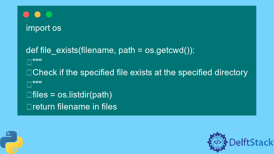Fix The No Such File In Directory Error In Python | Delft Stack