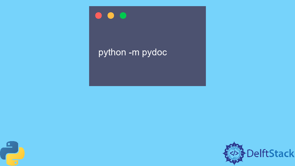 Using pydoc in Python