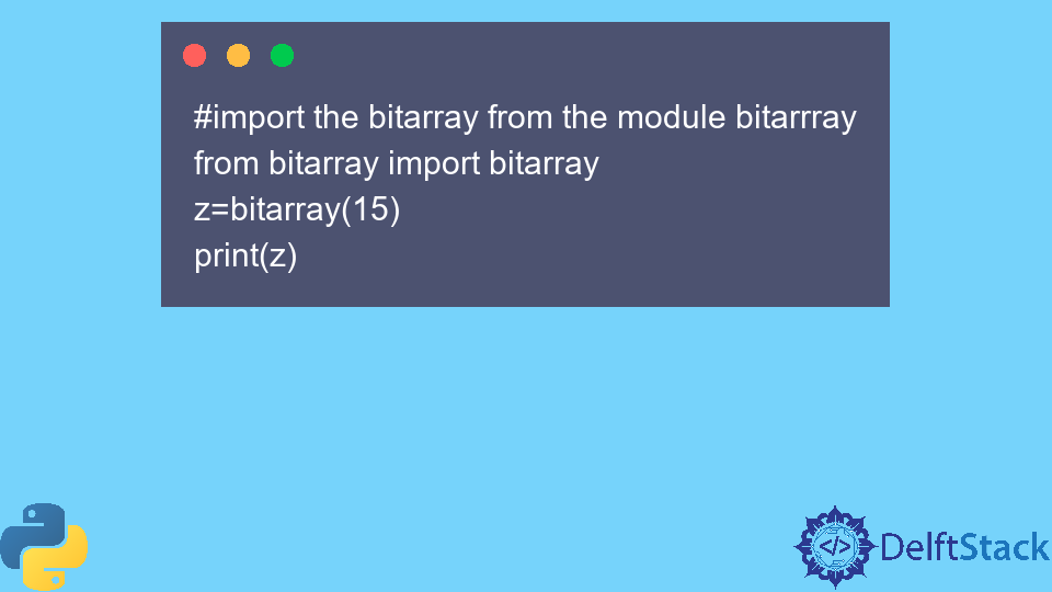 Create a BitArray in Python