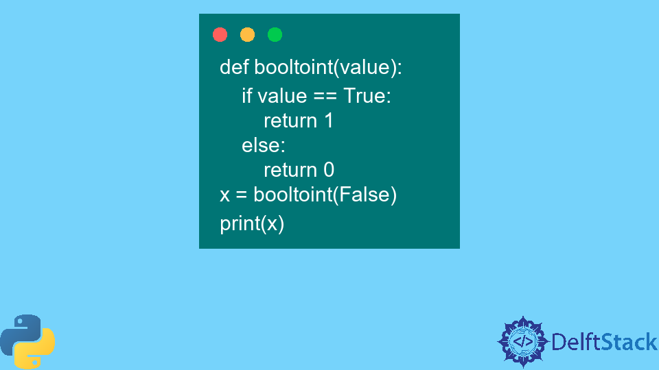Convert Boolean Values to Integer in Python
