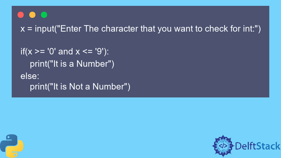 Check if a Character Is a Number in Python