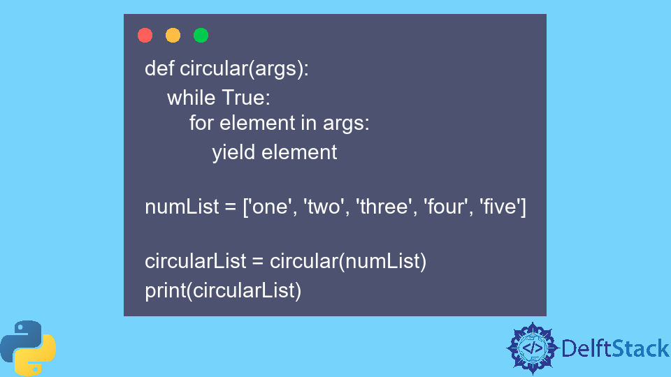 Use Circular List in Python