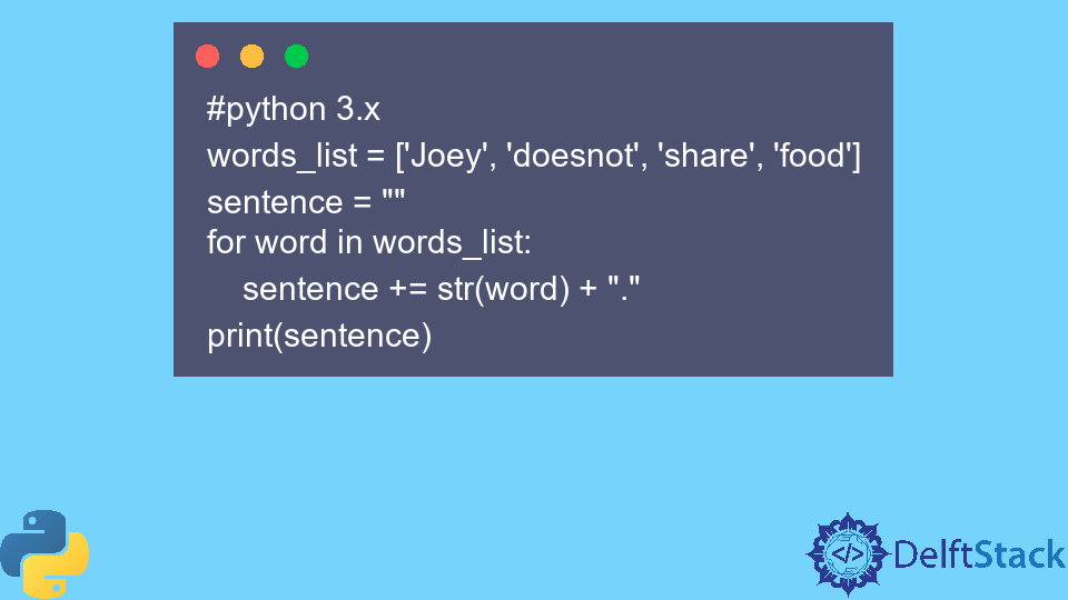 在 Python 中連線字串列表