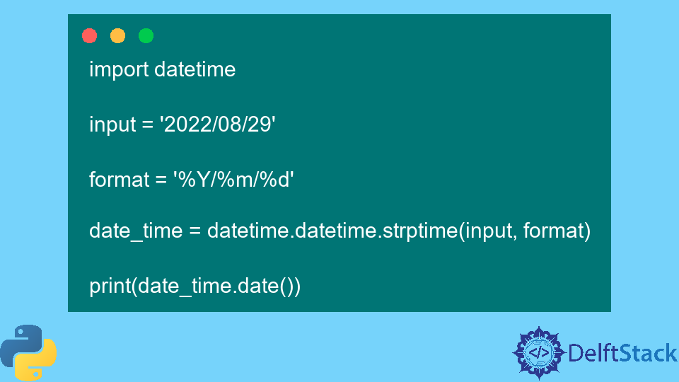 Python datetime.datetime.strptime() Method