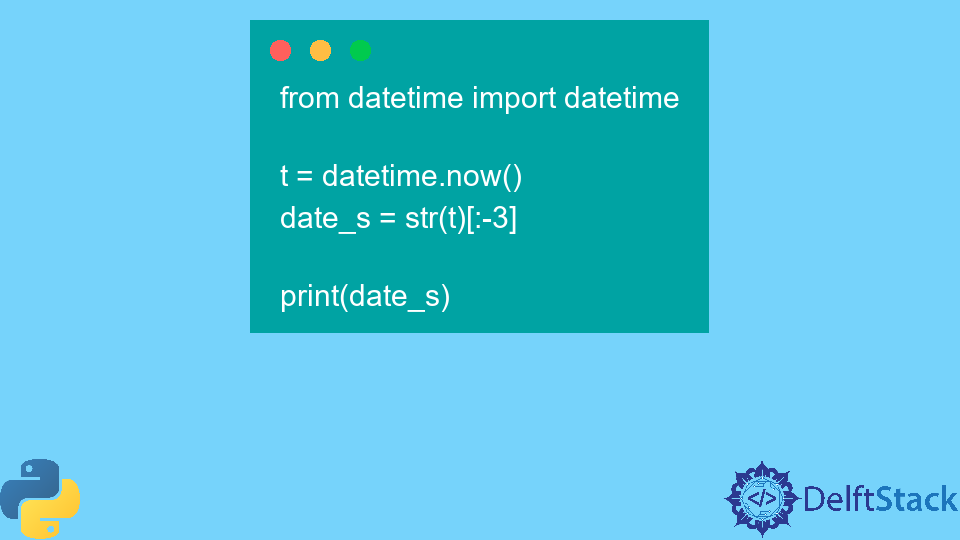 Convert DateTime to String With Milliseconds in Python
