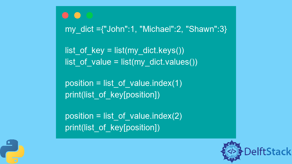 Find Key by Value in Python Dictionary