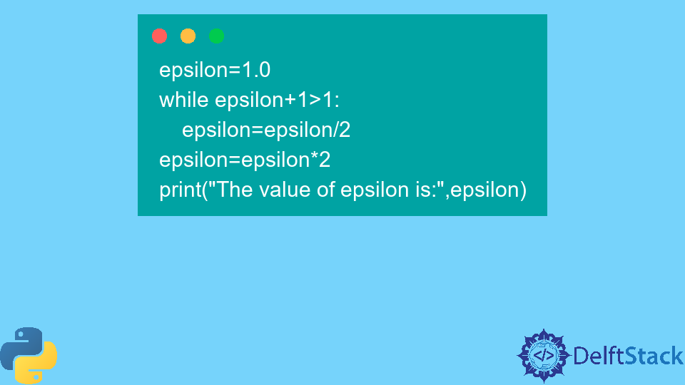 Epsilon in Python