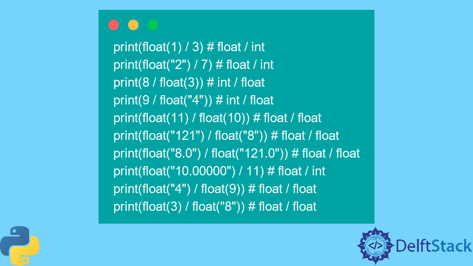 Float Division in Python