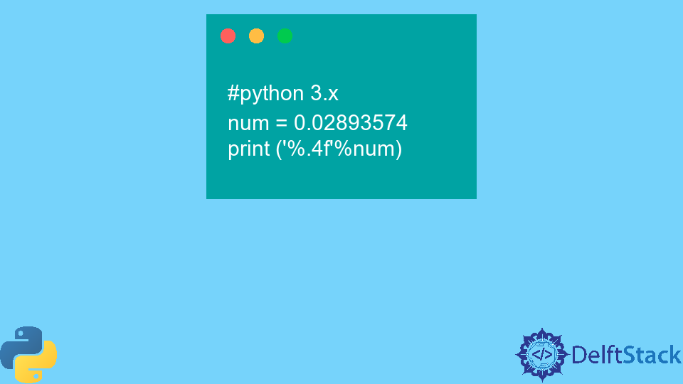 Format a Floating Number to String in Python
