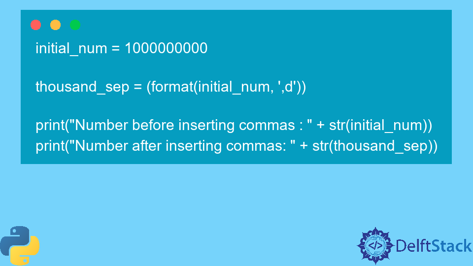 Format Number With Commas in Python