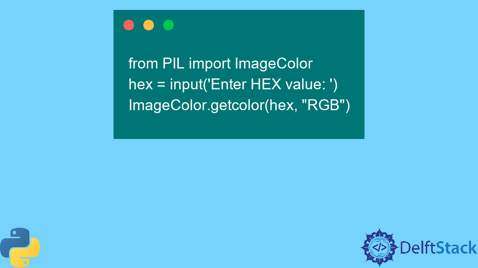 Convert HEX to RGB in Python