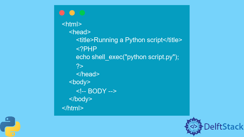 Run Python in HTML