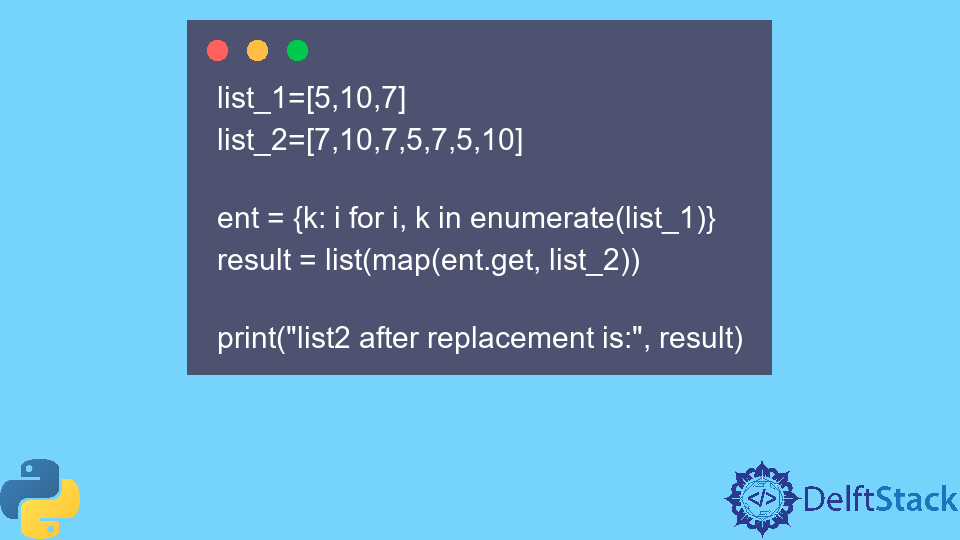 如何在 Python 列表中替換一個元素
