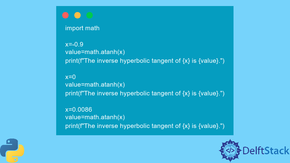 Python math.atanh() Method