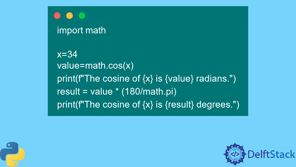 Python math.cos() Method