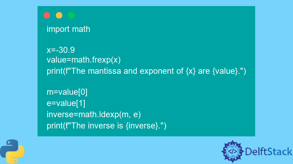 Python math.frexp() Method