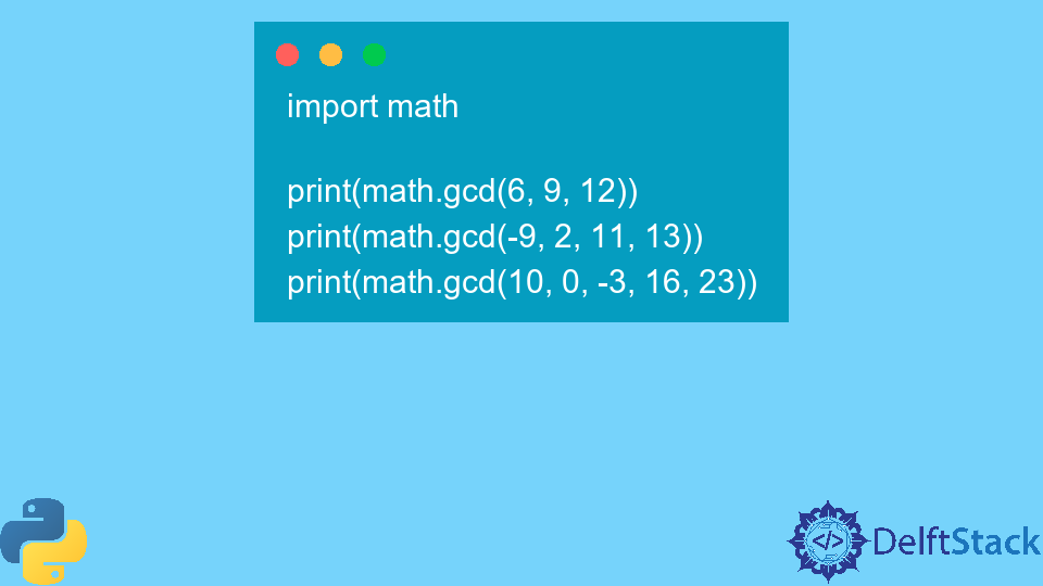 Python math.gcd() Method