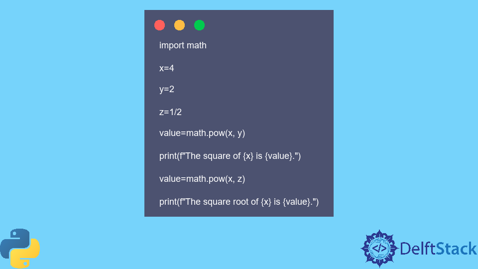Python math.pow() Method