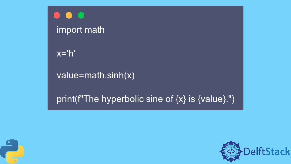 Python math.sinh() Method