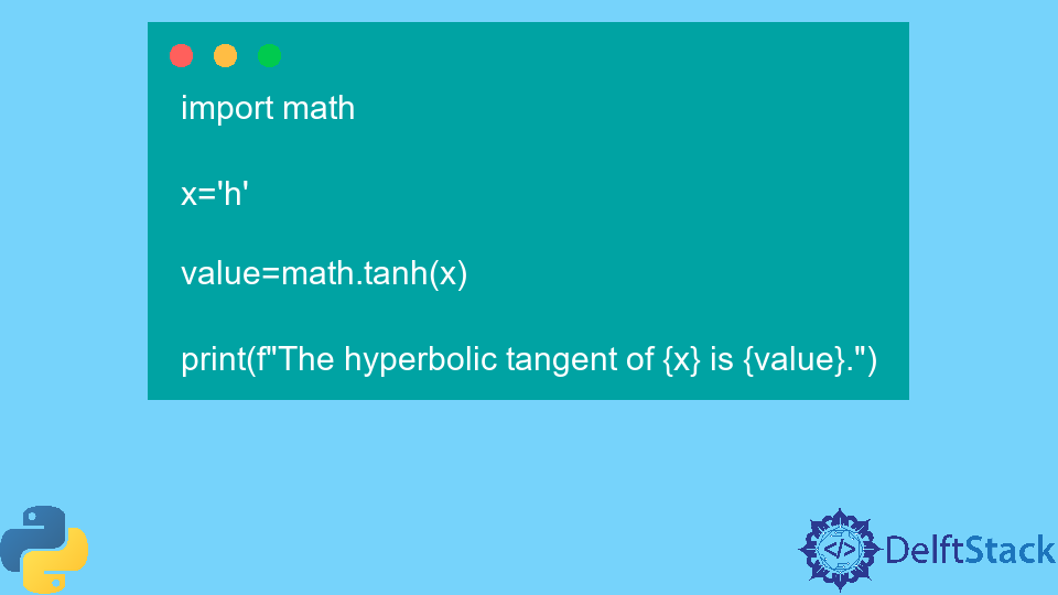 Python math.tanh() Method