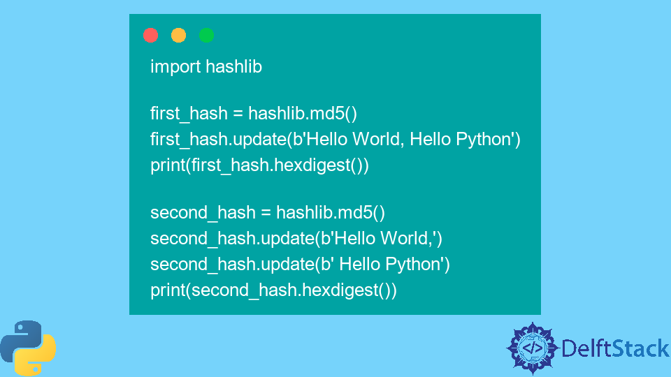 MD5 Hash in Python