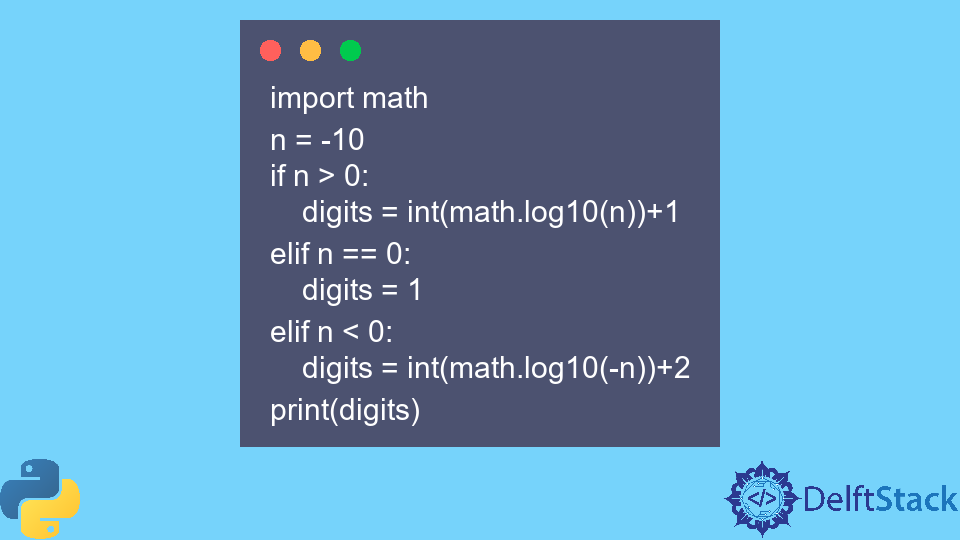 Find Number of Digits in a Number in Python