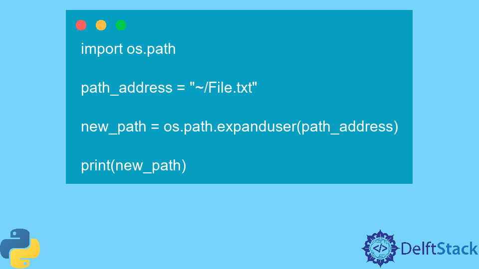 Python os.path.expanduser() Method
