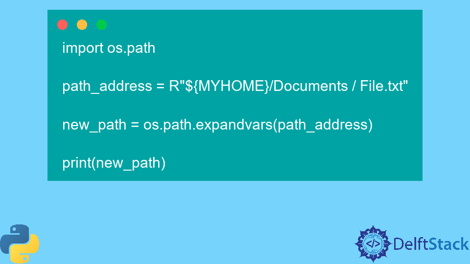 Python os.path.expandvars() Method