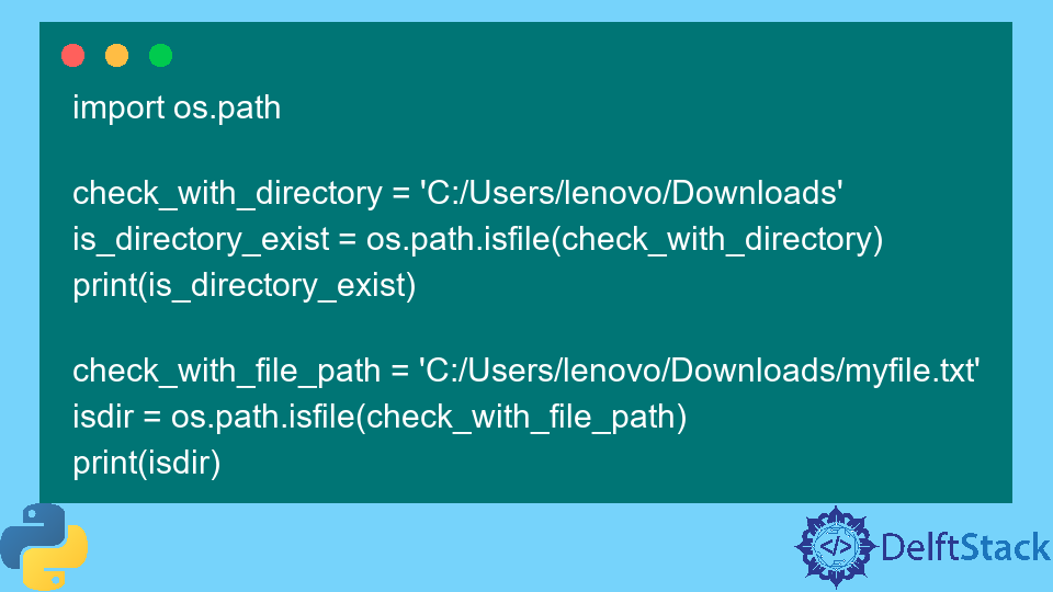 Python os.path.isdir() Method