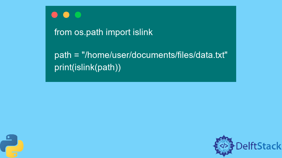 Python os.path.islink() Method