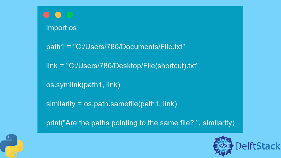 Python os.path.samefile() Method