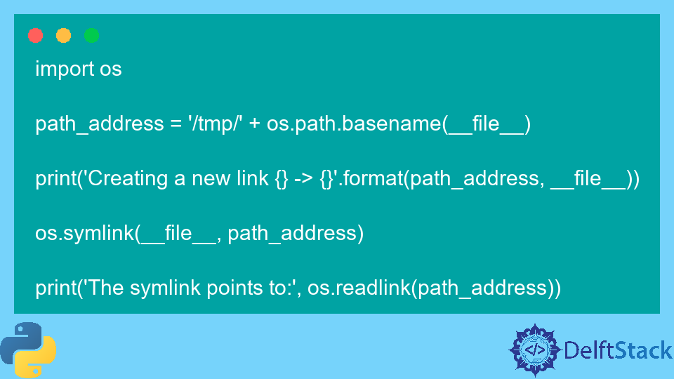 Python os.readlink() Method