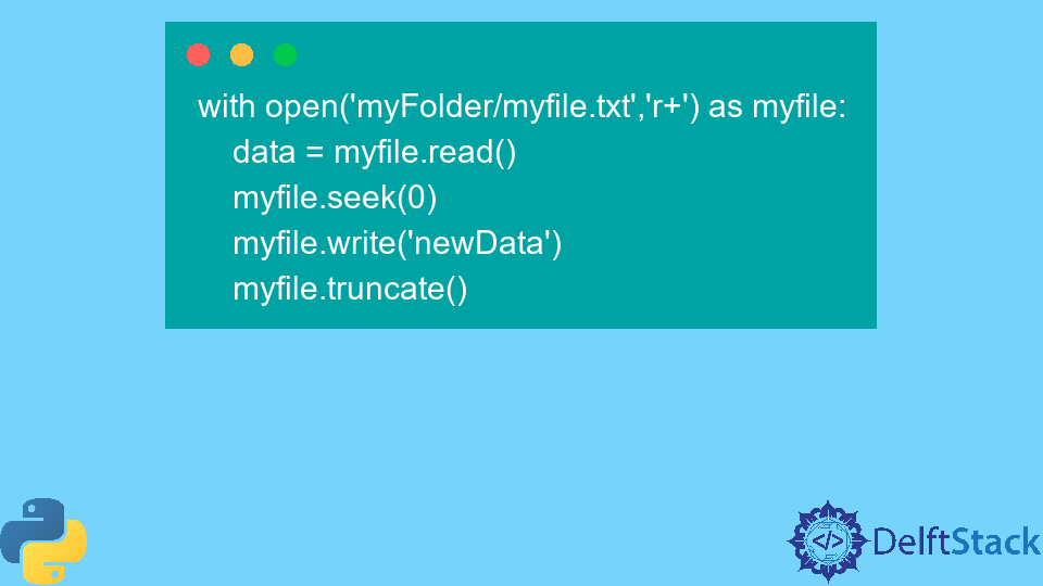 Overwrite a File in Python