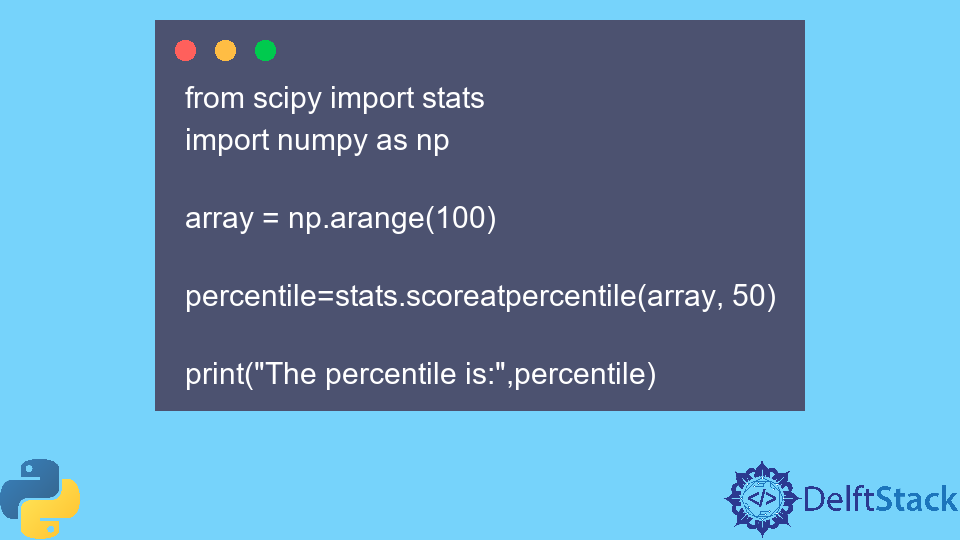 Berechnen des Perzentils in Python