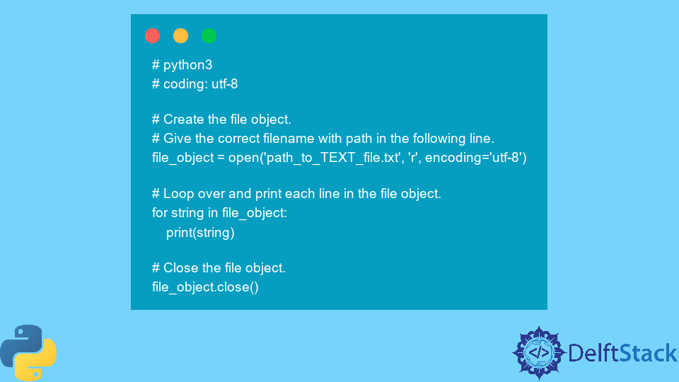 在 Python 中讀取文字檔案並列印其內容
